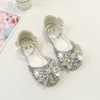 ✗ஐ❒ Girls Princess Shoes 61 Performance Children Toe Cap Flat Girls Sandals 2022 New Style Medium Big Childrens Crystal