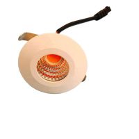 Pack of 1 Mini 3W Led Spot Light white Recessed Led Ceiling Light for Home Cabinet 39mm 360luminous silver white lamp