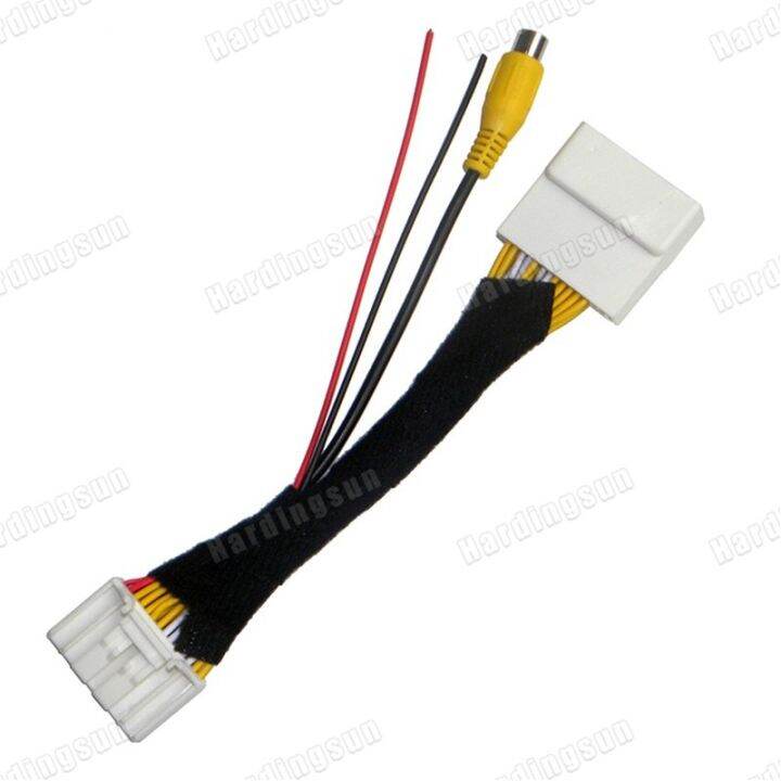 Hardingsun 28 Pin Car RCA Video Reverse Camera Convert Cable Adapter ...