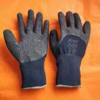 Authentic Xingyu labor insurance gloves L518 gray wrinkle wear-resistant non-slip nylon hanging glue full rubber hand guard outdoor