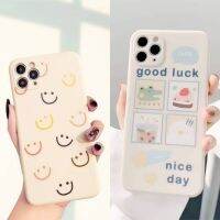 เคสพิมพ์ลายแฟชั่นลายยิ้มและลายgood luckสำหรับ X Xr Xs 7 8 Se 2020 12 893