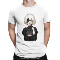 Nier Automata T Shirts Action Adventure Game O-Neck Printing Tee Shirts Awesome T-Shirts Mens Cotton Short Sleeve Streetwear