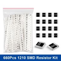 660Pcs/lot 1210 SMD Resistor Kit Assorted Kit 1ohm-1M ohm 5% 33Values 1R 3R3 5R1 10R 22R 47R  62R 82R 100R 150R 330R 1M