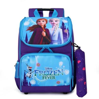 Disney primary schoolbag cartoon Elsa shoulder bag girl boy handbag baby children backpack kid Frozen schoolbag backpack