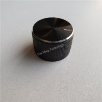 Aluminum Plastic Knob Cap Lattice Black Potentiometer Knobs 26*17Mm Speed Control Dimmer Switch Soy Milk Machine Volume Button Guitar Bass Accessories