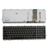 Russian RU laptop Keyboard for HP 17 15 17T 15T 15T-J 15Z-J 15t-j000 15z-j000 silver frame with backlit