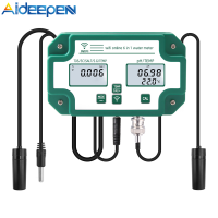 Aideepen PH Meter 6-In-1 Ph/tds/ec/orp/ S.G/ความเค็ม/Temp Meter ความแม่นยำสูงทดสอบคุณภาพน้ำสำหรับไฮโดรโปนิกส์/ ครัวเรือนดื่ม/สระว่ายน้ำและพิพิธภัณฑ์สัตว์น้ำ