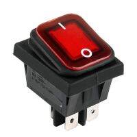 สี่เหลี่ยมผืนผ้า Rocker Switch สีแดง20A 250VAC แบรนด์ใหม่คุณภาพสูง