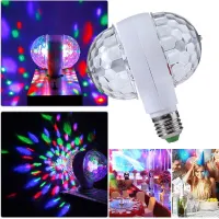 【⊕Good quality⊕】 gewanfu1881881 ไฟปาร์ตี้สีสันสดใส Led ไฟเวทีแบบหมุน Rgb E27 6W สำหรับงานแต่งงานในวันหยุดวันเกิดบาร์บ้าน