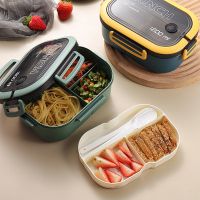 Separate Double Deck Lunch Box with Portable Compartments Fruit Food Box Divided Lunch Box Microwave Lunch Box Fresh Picnic Box