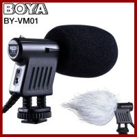 ถูกที่สุด!!! Microphone BOYA BY-VM01 Stereo Microphone For DSLR Camera DV Camcorder ##กล้องถ่ายรูป ถ่ายภาพ ฟิล์ม อุปกรณ์กล้อง สายชาร์จ แท่นชาร์จ Camera Adapter Battery อะไหล่กล้อง เคส