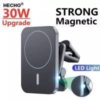 Magnetic Car Holder for Macsafe iPhone 12 13 14 Pro Maxg Accessories 15w Fast Qi Wireless Charging Mount Smartphone Cars Charger Car Chargers