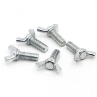 1-10pcs Wing Bolts Butterfly Screw Galvanized Steel M4 M5 M6 M8 M10 M12 Wing Head Thumb Screws DIN316 Nails Screws Fasteners