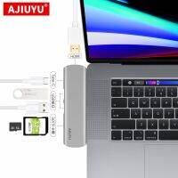 AJIUYU Type C ฮับ USB C ถึงแท่นหัวแปลงสัญญาณ HDMI หลาย USB3.0สำหรับ Matebook 13 16 X Pro E แล็ปท็อป PC Type-C 3.1 6 In 1พอร์ต