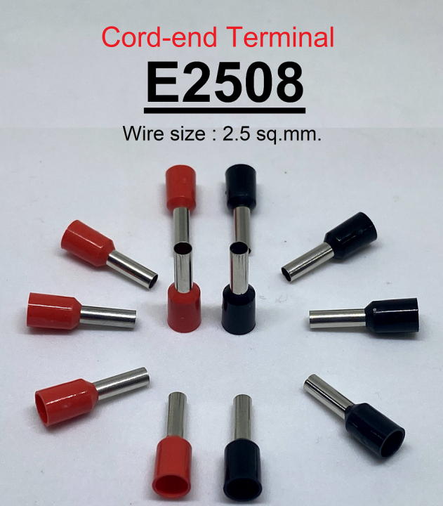 e2508-หางปลาเข็ม-ขนาด-2-50-ตร-มม-ทองแดง-ทองเหลือง-cord-end-terminal-size-2-50-sq-mm-copper-brass