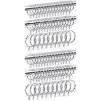 80 Pcs Metal Curtain Ring for Curtains and Poles,Dangling Sliding Eyelet Ring 32 mm Inner Diameter (Silver)