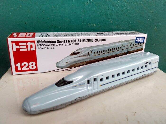 Diecast Shinkansen series N700-S1 tomica long No 128 Diecast kereta