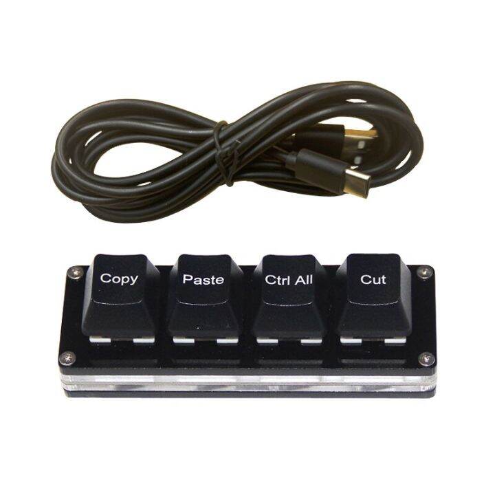 Computer Office Shortcut Keypad 4Key Function Ctrl A C V Copy Paste