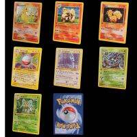 【In Stock】 uuzlaz 7ชิ้น DIY โปเกมอนแฟลชการ์ด1996ปี C Harmander Arcanine Dragonair Beedrill C Harizard เกมการ์ดคอลเลกชัน