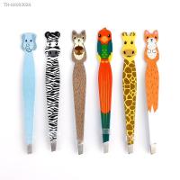 ◈☃✗ Cartoon Animals Eyebrow Tweezer Colorful Hair Beauty Fine Hairs Puller Stainless Steel Makeup Eye Brow Clips Removal Tools