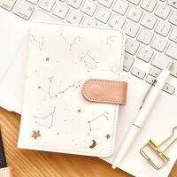 Starry Star Moon PU Leather Notebook Hardcover Paper Journal Diary Planner Notepad Starry Sky Conslation Series Daily Work St