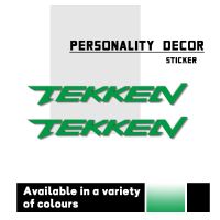 Motorcycle Sticker Fuel Tank Body Helmet Logo Creative Reflective Waterproof 3D Decals For TEKKEN scooter tekken game play Decals  Emblems