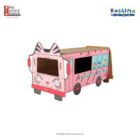 ที่ข่วนเล็บแมว คาชิม่า x ชินจัง  CAT SCHOOL BUS  ลิขสิทธิ์แท้