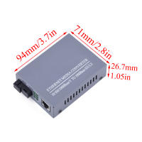 Gigabit Fiber Optical Media Converter 101001000Mbps โหมดเดี่ยว20Km Upcapc SC-Port แหล่งจ่ายไฟภายนอก