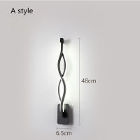 Modern Wall Lamps for bedroom study living balcony room Acrylic home deco in White black sconce led lights Fixtures ZBD0030