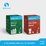 SHIN Cà Phê - Combo túi nhúng Sơn La và Khe Sanh - hộp 10 gói