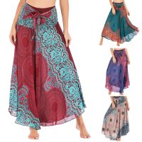 【CW】 Elastic Skirt Flowers Boho Hippie Gypsy Waist Floral Halter Hangers for Adult Skirts