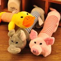 Elephant Pig Duck Squeaky Squeaker Plush Chew Bite Resistant Play Souud Toy for Pet Puppy Dog Pets Accessories Supplies Toys