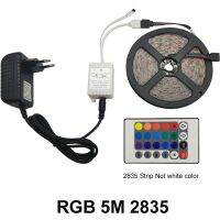 【☊HOT☊】 na07037036036666 แถบริบบิ้นไฟแถบไฟ Led Smd 5050 Rgb เทปไดโอด5050 Dc 12V 5ม. 10ม. ยืดหยุ่นได้แถบควบคุมทั้งชุดและอะแดปเตอร์