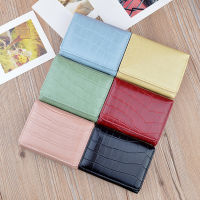 Brand Designer Stone Pattern Trifold Small Wallet Women Card Holder Soft Pu Leather Ladies Purse Short Wallets Female