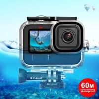 Roadfisher 60m/147ft Waterproof Dustproof Diving Housing Underwater Cover Case Shell with Buckle for GoPro HERO11 10 9 Black