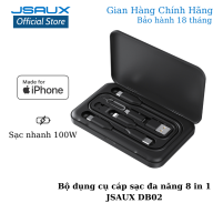 Bộ Dụng Cụ Cáp Sạc Đa Năng 8 trong 1 JSAUX DB02 Sạc Nhanh 100W USB-C to USB thumbnail