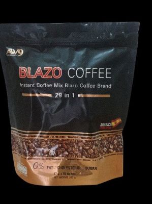 BLAZO COFFEE กาแฟ ตรา เบลโซ่ คอฟฟี่(29 IN 1)= 1 ห่อบรรจุ 20 ซอง (น้ำหนักสุทธิ 340 กรัม)=198บาท