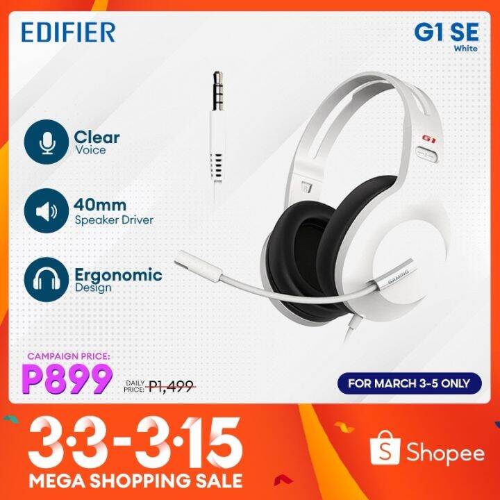 Edifier G1 SE Headphones Ergonomic Design 40mm Speaker Driver | Lazada PH