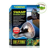 Exo Terra Swamp Basking Spot Lamp 100W หลอดไฟให้ความอบอุ่นสำหรับสัตว์เลี้ยงที่มีความชื้นสูง