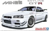 พลาสติก โมเดล ประกอบ  AOSHIMA สเกล 1/24 Mines BNR34 Skyline GT-R 02 R34 AO-59869