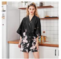 แฟชั่นผู้หญิงฤดูร้อน MINI kimono Robe Lady เรยอนชุดอาบน้ำ yukata Nightgown ชุดนอนชุดนอน S pijama mujer ขนาด M-XXL