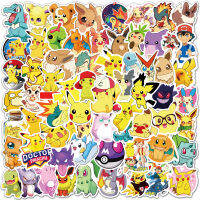 10100ชิ้น Pokemons Kawaii Pikachu สติกเกอร์สำหรับกระเป๋าสเก็ตบอร์ดศัพท์แล็ปท็อปรถจักรยานยนต์จักรยานกีต้าร์สติ๊กเกอร์ของเล่นเด็ก