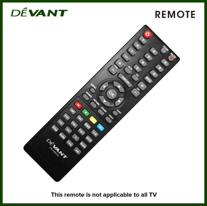 DEVANT REMOTE CONTROL 32DL541/ 40DL541/ 43DL541/ 49DL541/ 39DL641