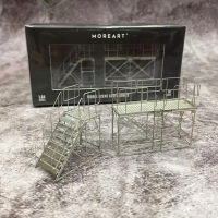 MoreArt 1:64 Metal Ladder Set Display Collection - Tower Frame สีเงิน