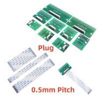 2 Sets FFC FPC Cable 4 6 8 10 12 15 16 20 24 30 34 40 50 60 Pin 0.5mm Pitch to 2.54 mm DIP PCB Adapter Same Reverse Contact Side