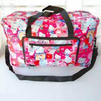 Hello Kitty Portable Large Capacity Foldable Storage Travel Bag Hand Luggage Bag Crossbody Shoulder Bag