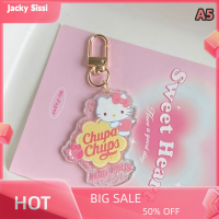 Jacky พวงกุญแจการ์ตูน Anime Kuromi Sanrio พวงกุญแจ My Melody Cinnamoroll กระเป๋านักเรียนตุ๊กตาตกแต่งจี้สำหรับของขวัญเด็กผู้หญิง