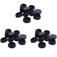 Blanking End Round Tube Inserts Cap Cover 50mm Dia Black 36 Pcs