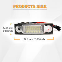 2ชิ้น6000พัน LED สีขาวด้านหลังจำนวนป้ายทะเบียนแสงสำหรับที่นั่ง Alham 7V8 7V9และ VW Sharan 7M8 7M9 7M6และฟอร์ด Galaxy WGR