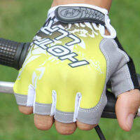 NEW Outdoor Sport Ice Silk Gloves Half Finger Non-Slip Breathable Sunscreen Mittens Cycling Fitness Training Mitts